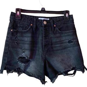 YMI Mom Fit Black Jean Shorts